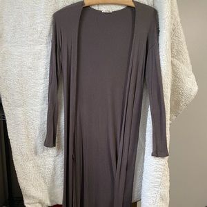 Long duster cardigan